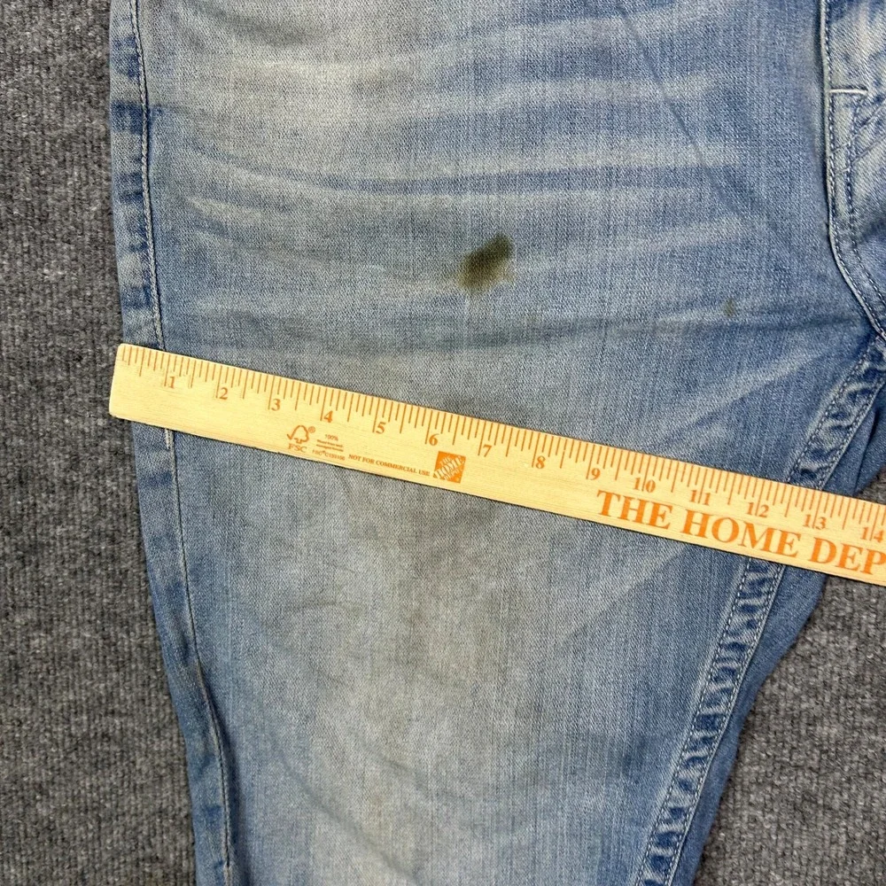 True Religion Ricky Relaxed Straight Denim Shorts‎ Men's Blue Frayed Hem - W45